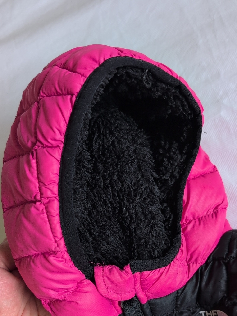 the north face thermoball infant one piece snowsuit pink 6-12 months baby girl - Picture 3 of 16
